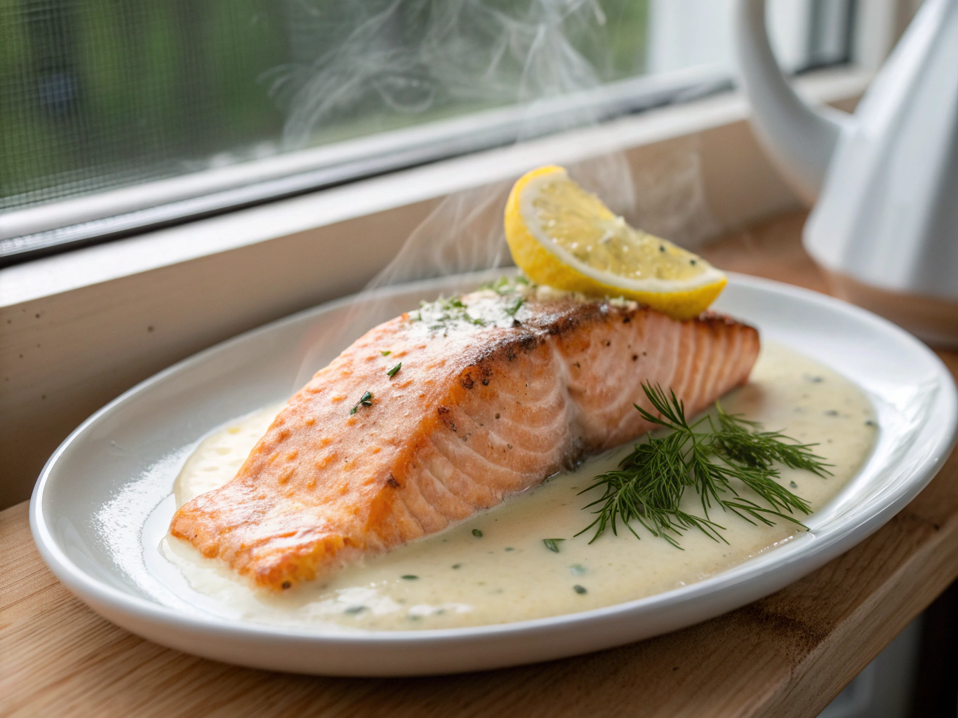 Pan-seared white fish with fresh citrus and fennel salad
